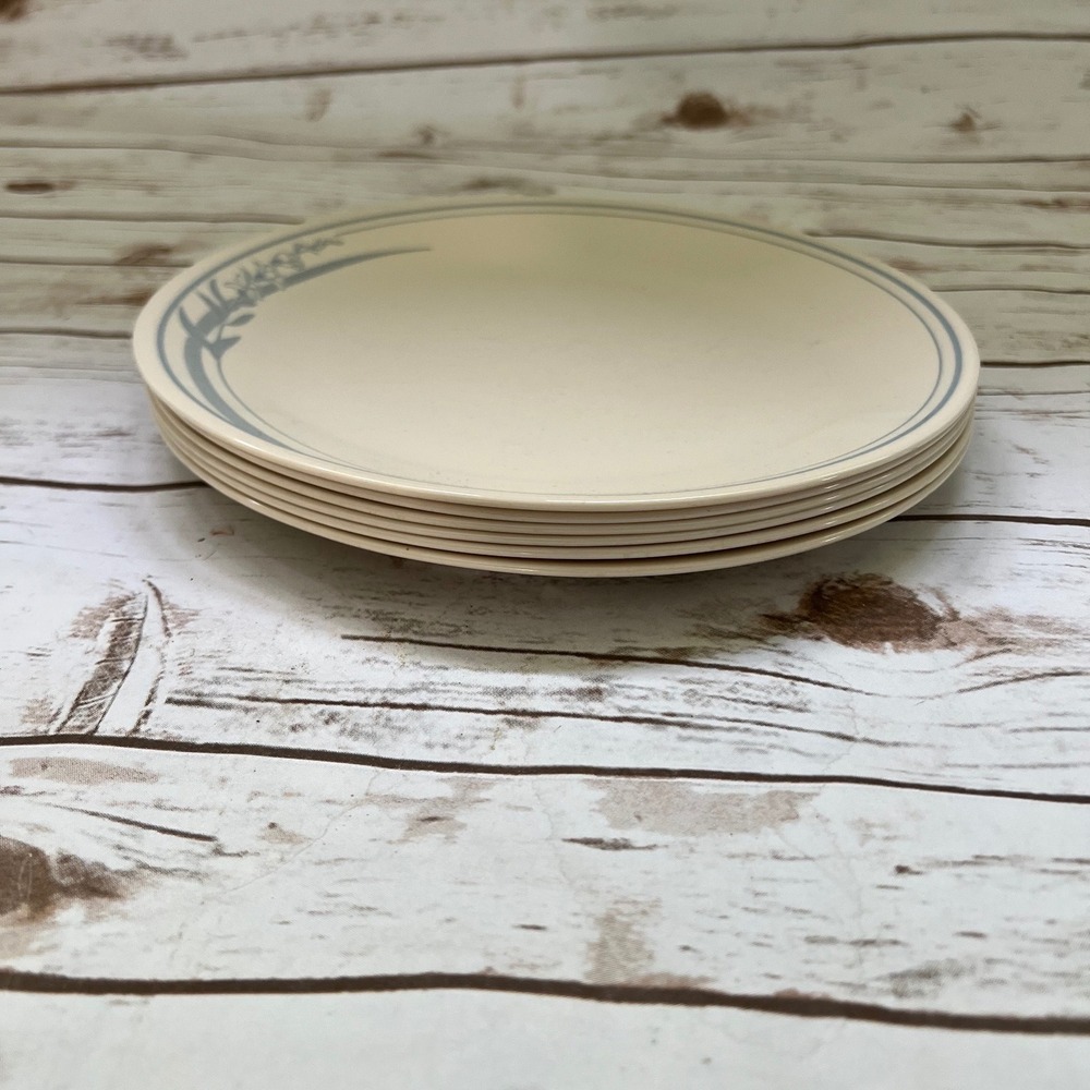 Corelle Dinner Plates Cream Blue Country Cornflower Set of 4 10.25"